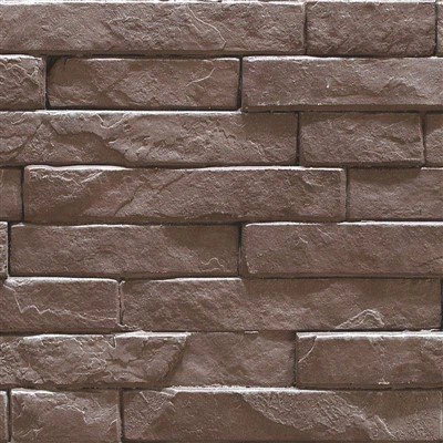 Kahverengi Yığılmış Taş Karo